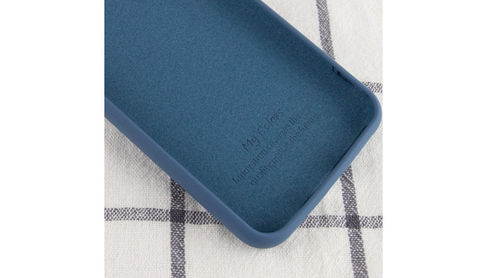 Чехол Silicone Cover My Color Full Protective (A) для Oppo A73 Синий / Navy blue - фото