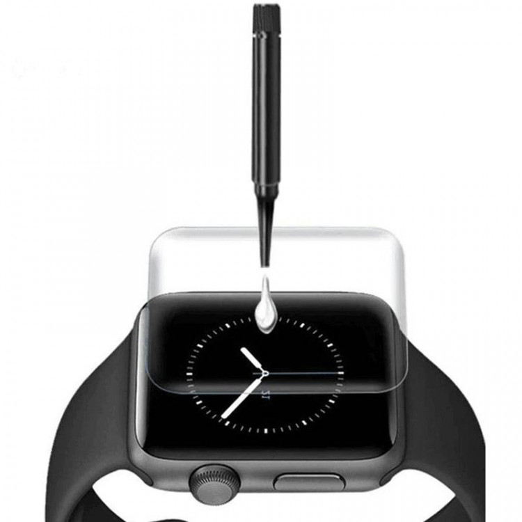 Защитное 3D стекло Mocolo с УФ лампой для Apple watch Series 7 (41mm) (Прозрачный) фото