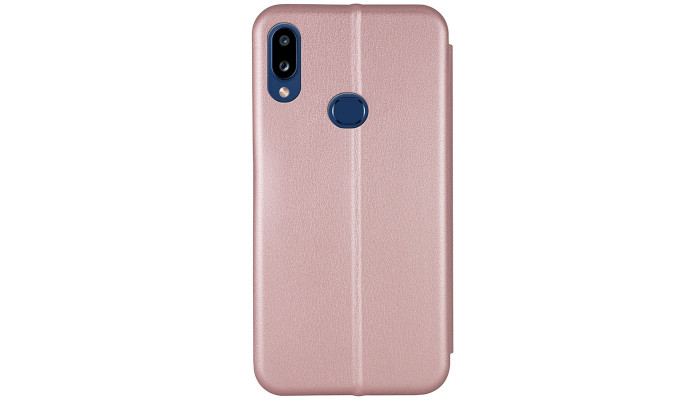 Кожаный чехол (книжка) Classy для Samsung Galaxy A10s Rose Gold - фото