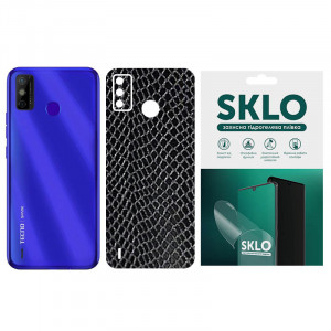 Защитная пленка SKLO Back (на заднюю панель) Snake для TECNO Spark 6 Go Черный