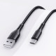 Дата кабель USAMS US-SJ501 U68 USB to Type-C (1m) Чорний - фото