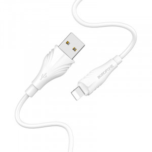 Дата кабель Borofone BX18 Optimal USB to Lightning (3m) Белый