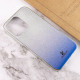 TPU+Glass чехол Swarovski для Apple iPhone 13 Pro (6.1) (Синий) фото