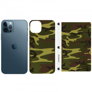 Защитная пленка SKLO Back (на заднюю панель+грани) Camo для Apple iPhone 13 Pro (6.1