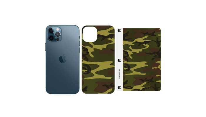 Захисна плівка SKLO Back (на задню панель+грани) Camo для Apple iPhone 13 Pro (6.1