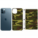 Захисна плівка SKLO Back (на задню панель+грани) Camo для Apple iPhone 13 Pro (6.1") Коричневий / Army Brown