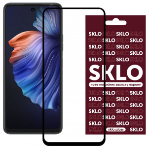 Захисне скло SKLO 3D для TECNO Camon 18 / 18P Чорний