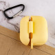 Силіконовий футляр New з карабіном для навушників Airpods Pro Жовтий / Yellow - фото