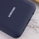 Чохол Silicone Cover Full Protective (AA) для Samsung Galaxy A02s Темно-синій / Midnight blue - фото