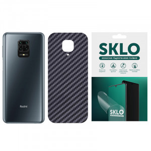 Защитная пленка SKLO Back (на заднюю панель) Carbon для Xiaomi Redmi 9C Черный