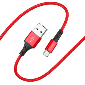 Дата кабель Borofone BX20 Enjoy USB to MicroUSB (1m) Красный