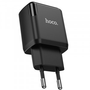 Сетевое зарядное устройство (зарядка) HOCO N7 (2USB/2,1A) Черный