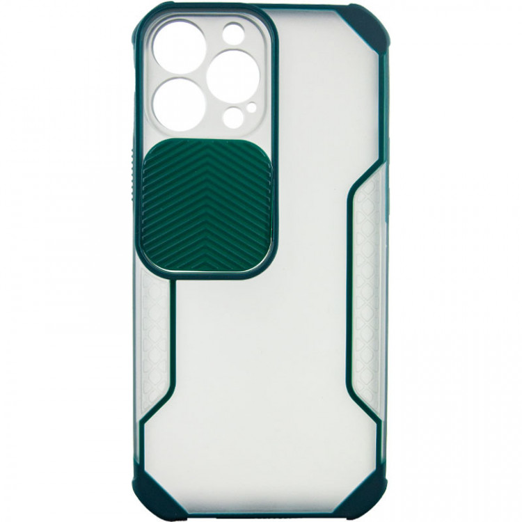 Чехол Camshield matte Ease TPU со шторкой для Apple iPhone 13 Pro (6.1) (Зеленый) фото
