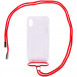 Чохол TPU Crossbody Transparent для Apple iPhone XS Max (6.5") Червоний