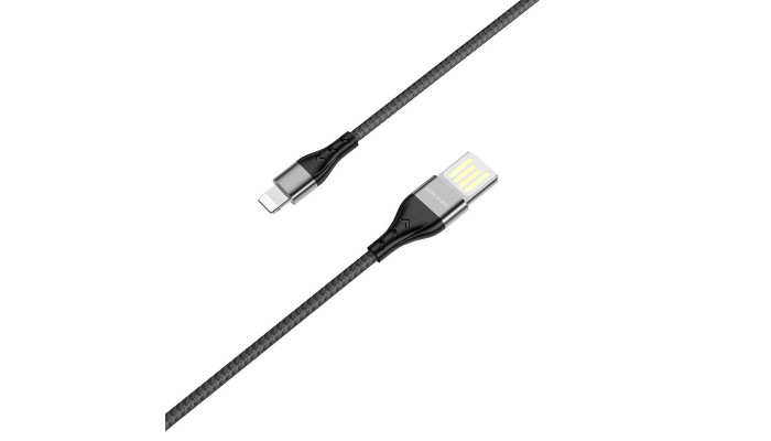 Дата кабель Borofone BU11 Tasteful USB to Lightning (1.2m) Черный - фото