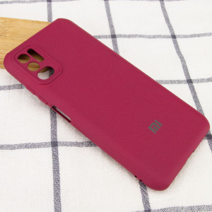 Чехол Silicone Cover My Color Full Camera (A) для Xiaomi Redmi Note 10 5G / Poco M3 Pro Бордовый / Marsala