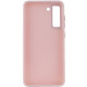 TPU чохол Bonbon Metal Style для Samsung Galaxy S21 FE Рожевий / Light pink - фото