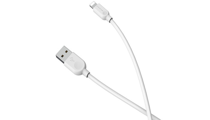 Дата кабель Borofone BX14 USB to Lightning (2m) Білий - фото