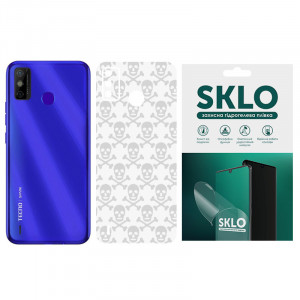 Захисна плівка SKLO Back (на задню панель) Transp. для TECNO Camon 19 Прозорий / Черепи