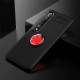 TPU чехол Deen ColorRing под магнитный держатель (opp) для Xiaomi Mi 10 / Mi 10 Pro Черный / Красный - фото