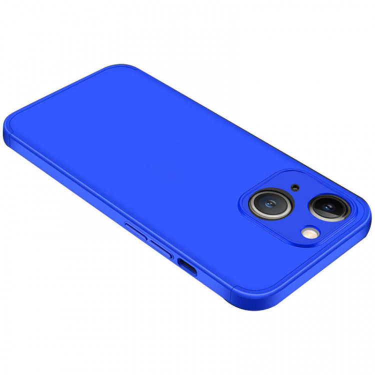 Пластиковая накладка GKK LikGus 360 градусов (opp) для Apple iPhone 13 (6.1) (Синий) фото
