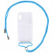 Чохол TPU Crossbody Transparent для Apple iPhone XS Max (6.5") Блакитний