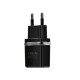 Сетевое зарядное устройство (зарядка) Hoco C12 Dual USB Charger 2.4A Черный - фото
