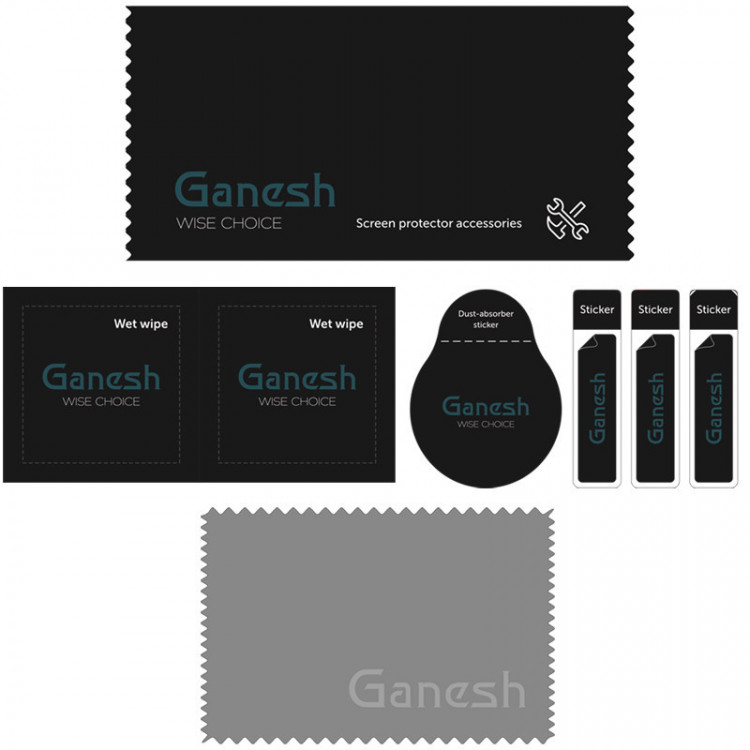 Защитное стекло Ganesh (Full Cover) для Apple iPhone 13 Pro Max (6.7) (Черный) фото