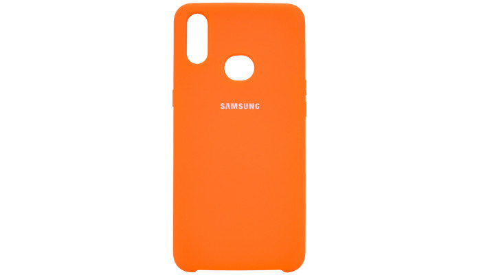 Чехол Silicone Cover (AA) для Samsung Galaxy A10s Оранжевый / Orange - фото