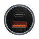 Автомобильное зарядное устройство Baseus Golden Contactor Max Dual USB+Type-C 60W (CGJM0001) Темно-серый - фото