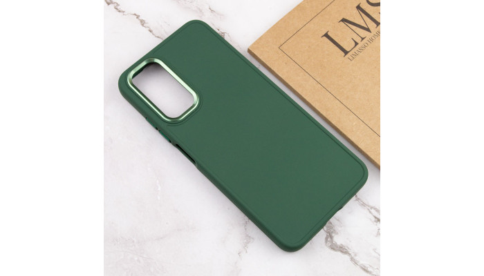 TPU чехол Bonbon Metal Style для Samsung Galaxy A52 4G / A52 5G / A52s Зеленый / Pine green - фото