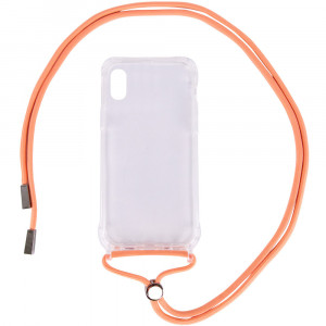 Чехол TPU Crossbody Transparent для Apple iPhone XS Max (6.5