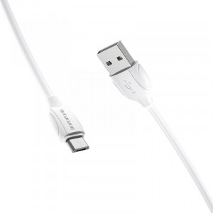 Дата кабель Borofone BX19 USB to MicroUSB (1m) Белый