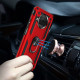 Ударопрочный чехол Serge Ring for Magnet для Xiaomi Mi 10T Lite / Redmi Note 9 Pro 5G Красный - фото