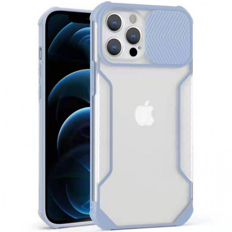 Чехол Camshield matte Ease TPU со шторкой для Apple iPhone 12 Pro Max (6.7) (Сиреневый) фото