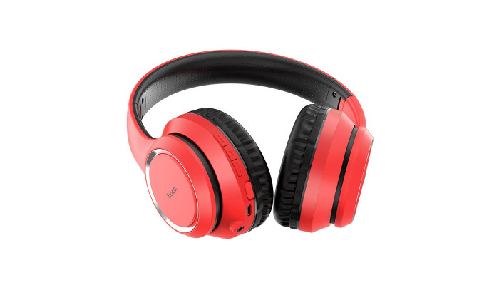Накладні бездротові навушники Hoco W28 Червоний - фото
