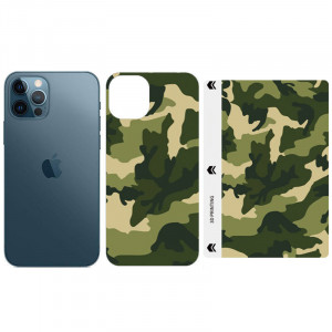 Защитная пленка SKLO Back (на заднюю панель+грани) Camo для Apple iPhone XS Max (6.5