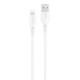 Дата кабель USAMS US-SJ500 U68 USB to Lightning (1m) Белый - фото
