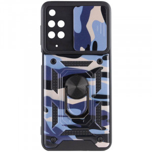 Ударостійкий чохол Camshield Serge Ring Camo для Xiaomi Redmi 10 Фіолетовий / Army Purple