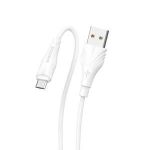 Дата кабель Borofone BX18 Optimal USB to MicroUSB (2m) Белый