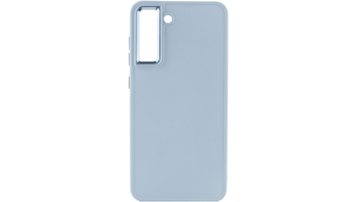 TPU чохол Bonbon Metal Style для Samsung Galaxy S21 FE Блакитний / Mist blue - фото