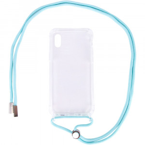 Чехол TPU Crossbody Transparent для Apple iPhone XS Max (6.5