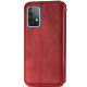 Шкіряний чохол книжка GETMAN Cubic (PU) для Samsung Galaxy A52 4G / A52 5G / A52s Червоний - фото