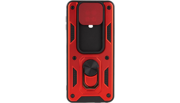 Ударопрочный чехол Camshield Serge Ring для Xiaomi Redmi Note 9s / Note 9 Pro / 9 Pro Max Красный - фото