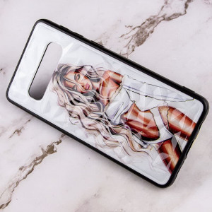 TPU+PC чехол Prisma Ladies для Samsung Galaxy S10 White