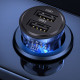 Автомобільний зарядний пристрій Usams US-CC162 C31 2 Ports A+A Transparent black - фото