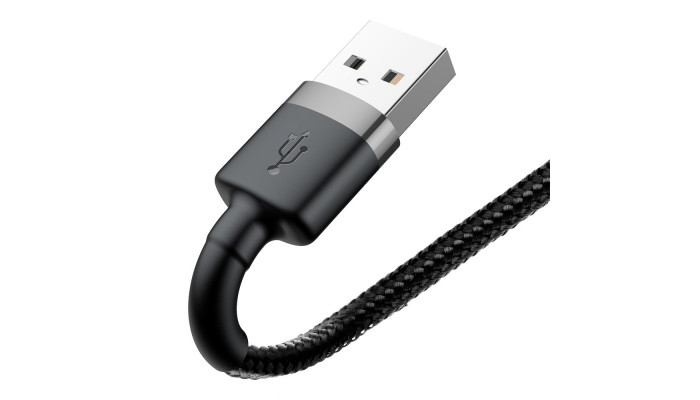 Дата кабель Baseus Cafule Lightning Cable 1.5A (2m) (CALKLF-C) Сірий / Чорний - фото