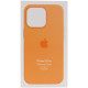 Чехол Silicone case (AAA) full with Magsafe and Animation для Apple iPhone 13 Pro (6.1) (Оранжевый / Marigold) фото