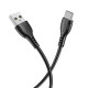 Дата кабель Borofone BX51 Triumph USB to Type-C (1m) Чорний - фото