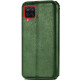 Кожаный чехол книжка GETMAN Cubic (PU) для Samsung Galaxy M33 5G Зеленый - фото